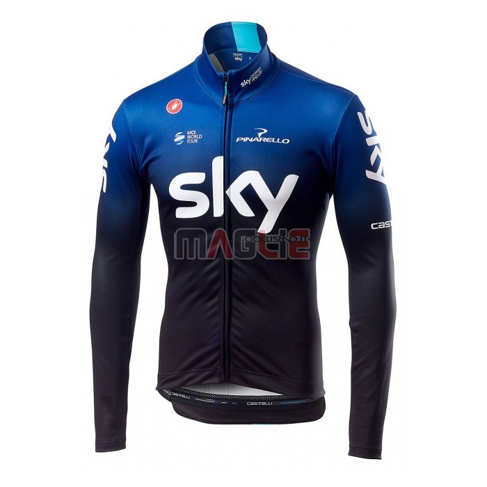 Maglia Sky Manica Lunga 2019 Blu Nero